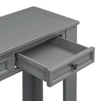 Nestfair Entryway Console Table Sofa Table with Storage Drawers and Bottom Shelf