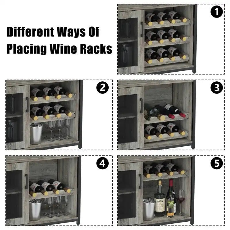 Red wine shelf