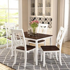 5-Piece Dining Table Set with Chairs, Home Kitchen Table Set