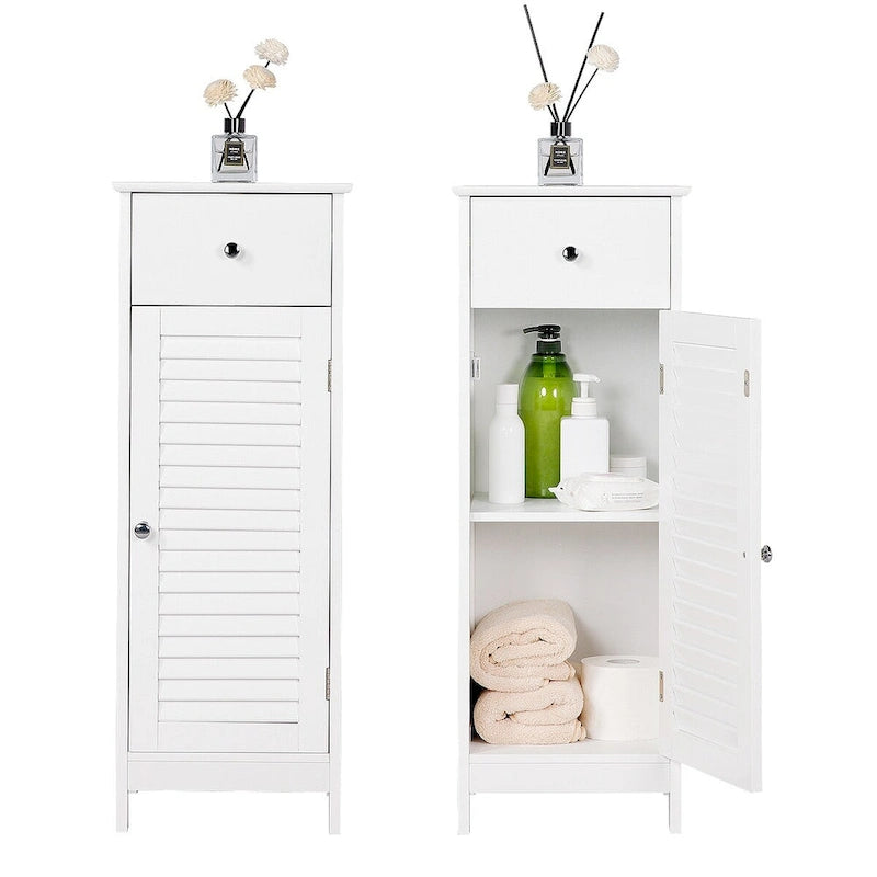 Yaheetech Bathroom Free Standing Storage Floor Cabinet with Drawers