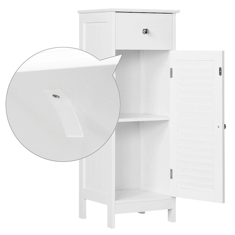 Yaheetech Bathroom Free Standing Storage Floor Cabinet with Drawers