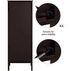 Yaheetech Bathroom Free Standing Storage Floor Cabinet with Drawers