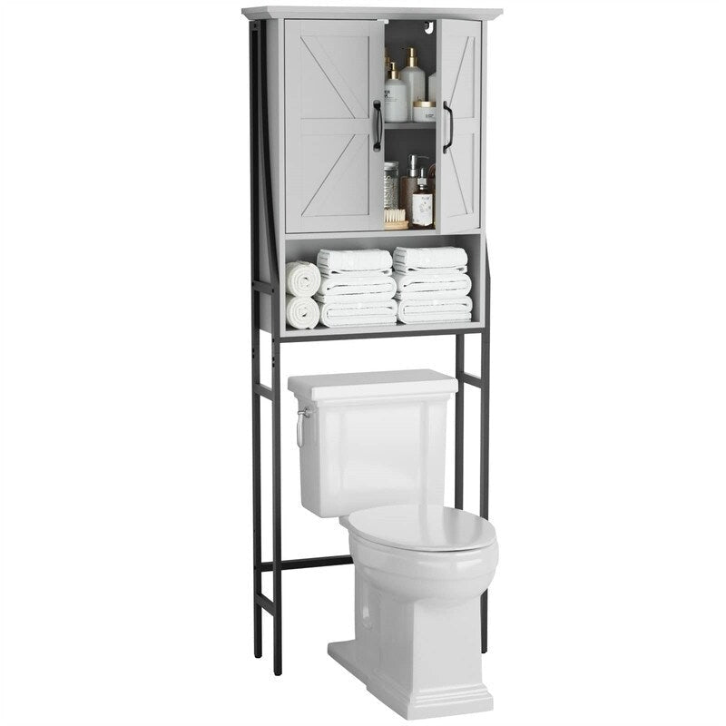 Over the Toilet Storage Cabinet - 8.5D x 25W x 69H