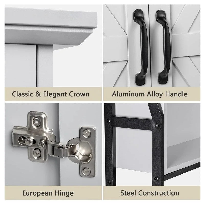 Over the Toilet Storage Cabinet - 8.5D x 25W x 69H