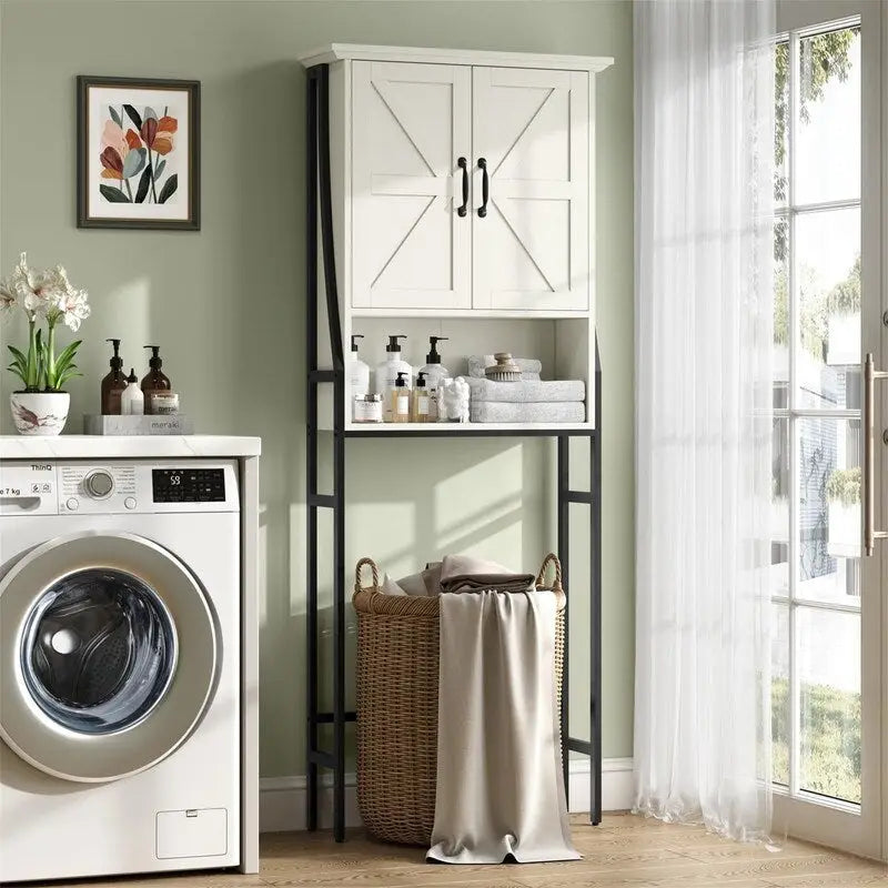 Over the Toilet Storage Cabinet - 8.5D x 25W x 69H