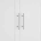 67 Tall MDF 4-door Bathroom Storage Cabinet with Adjustable Shelves - 28 X 67