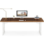 71 Wood Metal Home Office Executive Computer Desk Writing Table