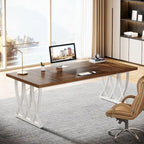 71 Wood Metal Home Office Executive Computer Desk Writing Table