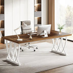 71 Wood Metal Home Office Executive Computer Desk Writing Table