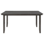 6 PCS Dining Room Table and Chairs with Bench, Rustic Wood Dining Set for 6