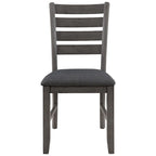 6 PCS Dining Room Table and Chairs with Bench, Rustic Wood Dining Set for 6