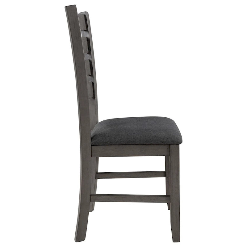 6 PCS Dining Room Table and Chairs with Bench, Rustic Wood Dining Set for 6