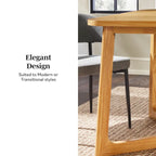 Middlebrook Modern Solid Wood Dining Table with Geometric Legs