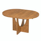 Modern 5-Piece Round Dining Set with 16.2 Removable Leaf