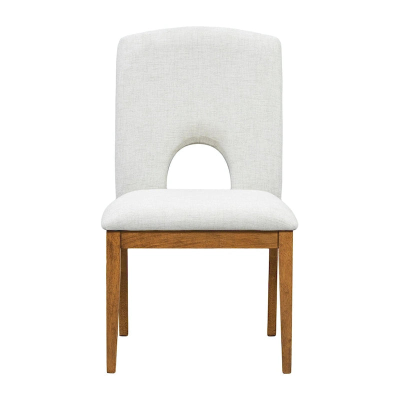 Modern 5-Piece Round Dining Set with 16.2 Removable Leaf