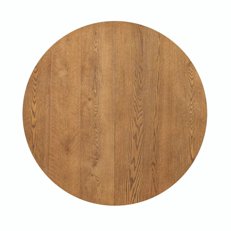 Modern 5-Piece Round Dining Set with 16.2 Removable Leaf