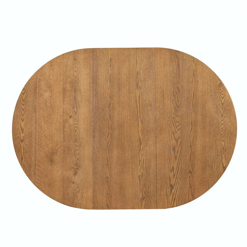 Modern 5-Piece Round Dining Set with 16.2 Removable Leaf