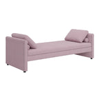 Modern Upholstered Chaise Lounger Daybed with Pillows Small Single Daybed