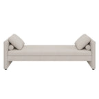 Modern Upholstered Chaise Lounger Daybed with Pillows Small Single Daybed